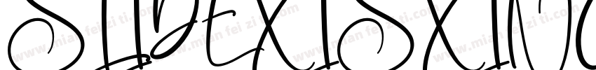 SLIDEXISXING REGULAR字体转换